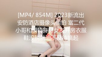 [MP4/ 854M] 2023新流出安防酒店摄像头偷拍 富二代小哥和模特身材女友开房衣服鞋没脱就迫不及待搞起