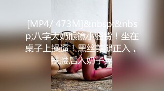 [MP4/ 473M]&nbsp;&nbsp;八字大奶眼镜小骚货！坐在桌子上操逼！黑丝美腿正入，扶腰后入奶子晃