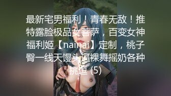 最新宅男福利！青春无敌！推特露脸极品女菩萨，百变女神福利姬【nainai】定制，桃子臀一线天馒头逼裸舞摇奶各种挑逗 (5)