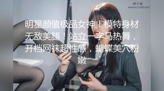 明星颜值极品女神！模特身材无敌美腿！站立一字马热舞，开档网袜超性感，蝴蝶美穴粉嫩